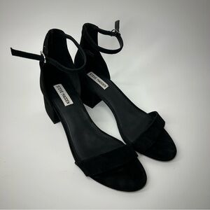 Steve Madden Irenee Black Ankle Strap Heels Size 10